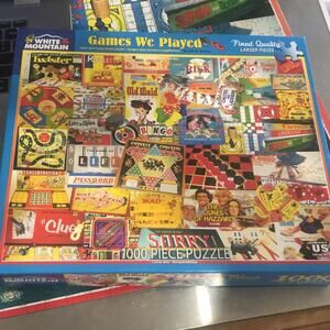 White Mountain The Games We Played 1000 Piece Puzzle COMPLETE